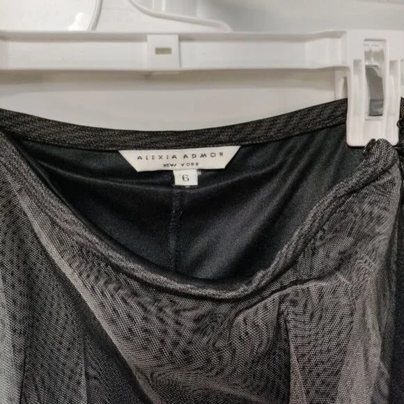 Alexia Admor New York Long Full Length Whimsy Glam Grunge Tulle Skirt in Black - Picture 12 of 13